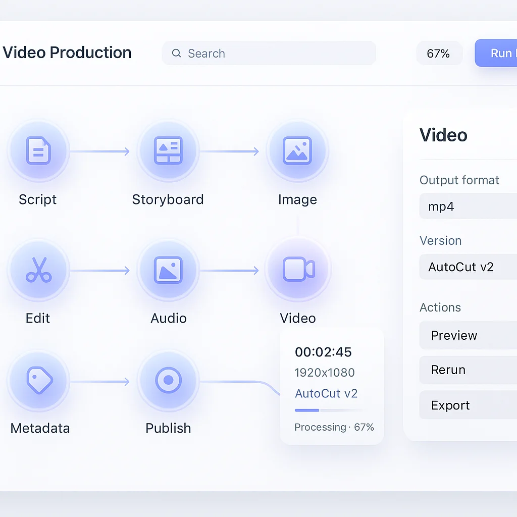 AI Video Production Pipeline Dashboard AI Video Production Pipeline Dashboard